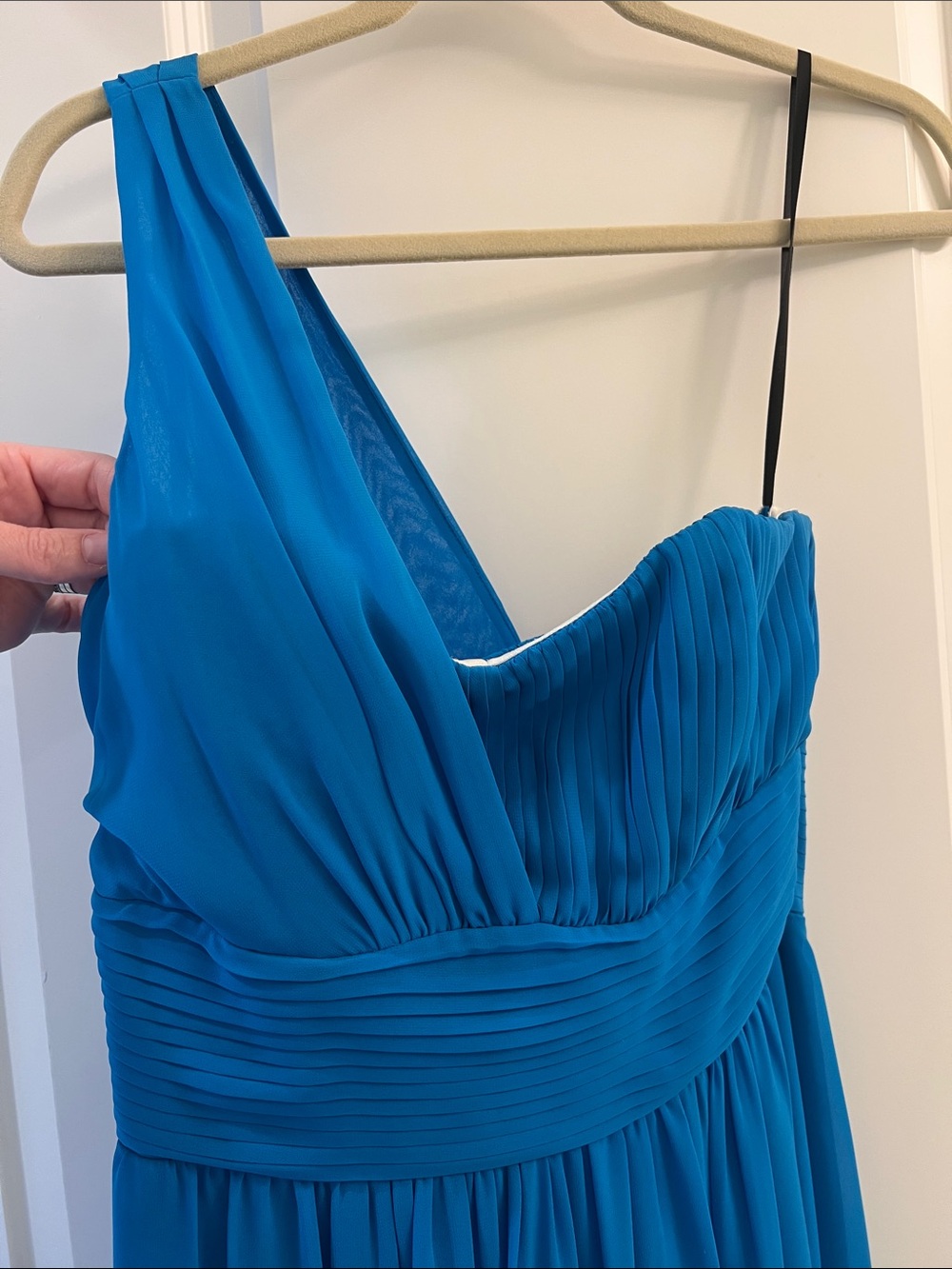 Laundry By Shelli Segal One-Shoulder Teal Dress - Picture 2 of 7